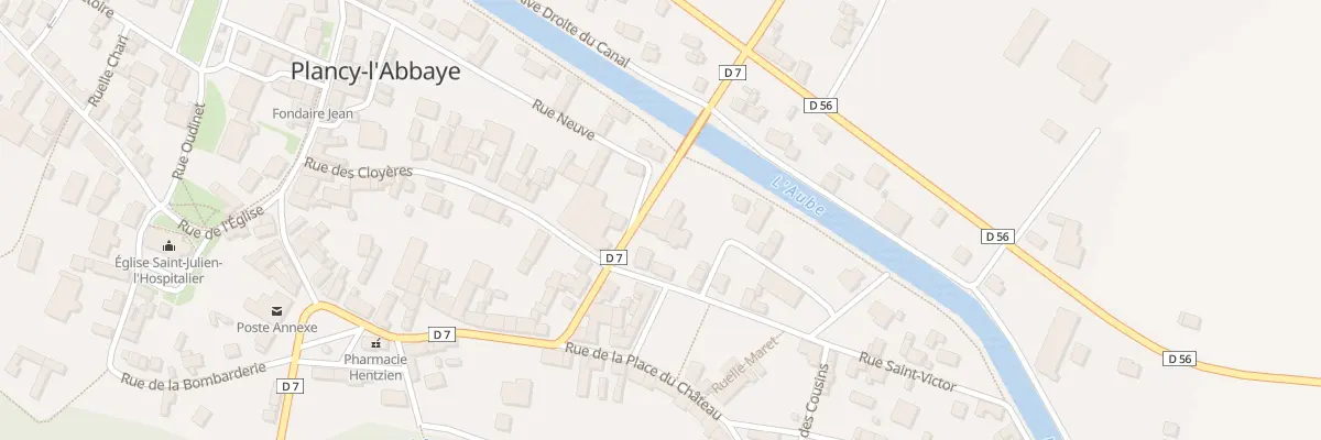 Plan du 1 Rue St Victor à Plancy-l’Abbaye