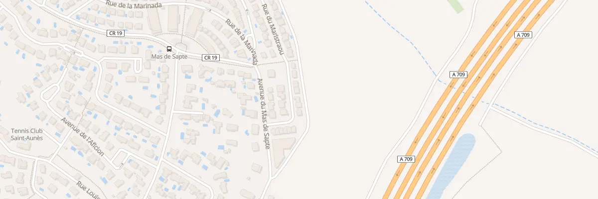 Plan du 92 Av du Mas de Sapte à Saint-Aunès