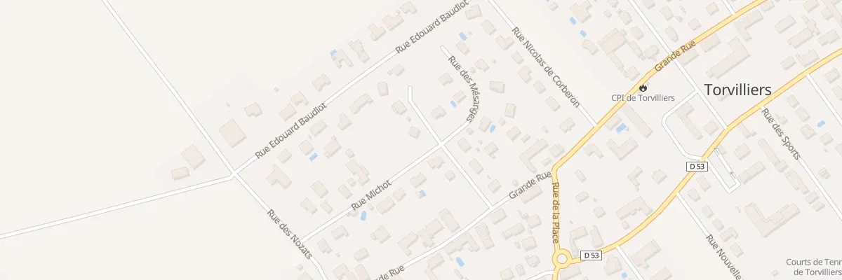 Plan du 1 Rue des Mésanges à Torvilliers