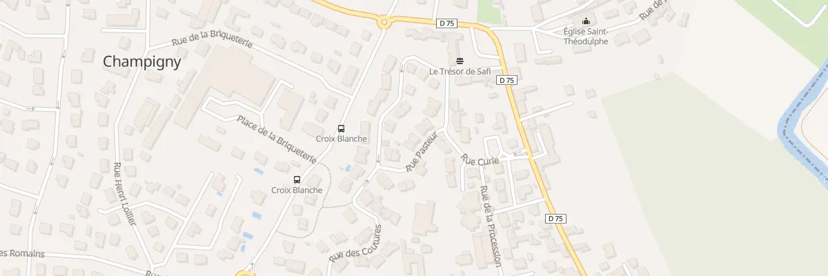 Plan du 10 Rue Pasteur à Champigny