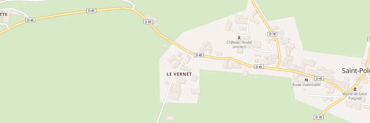 Plan du 5106 Le Vernet à Saint-Polgues