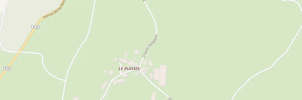 Plan du 2 Che Fontessot à Ouroux-en-Morvan