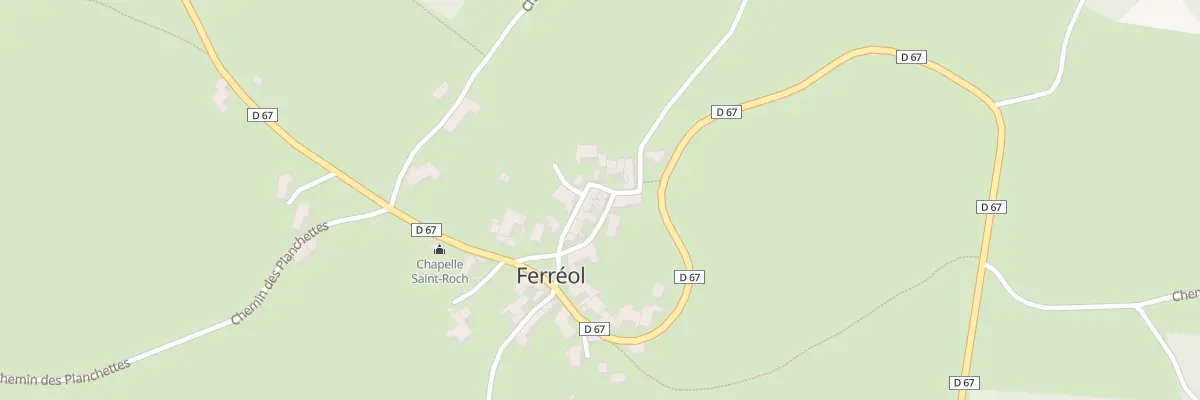 Plan du 5058 Ferreol à La Chaulme