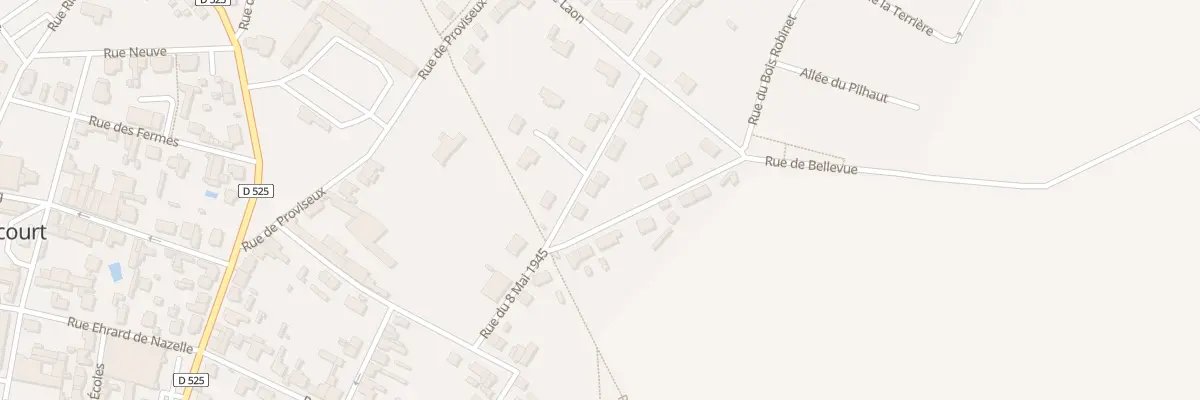 Plan du 10 Rue du 8 Mai 1945 à Villeneuve-sur-Aisne