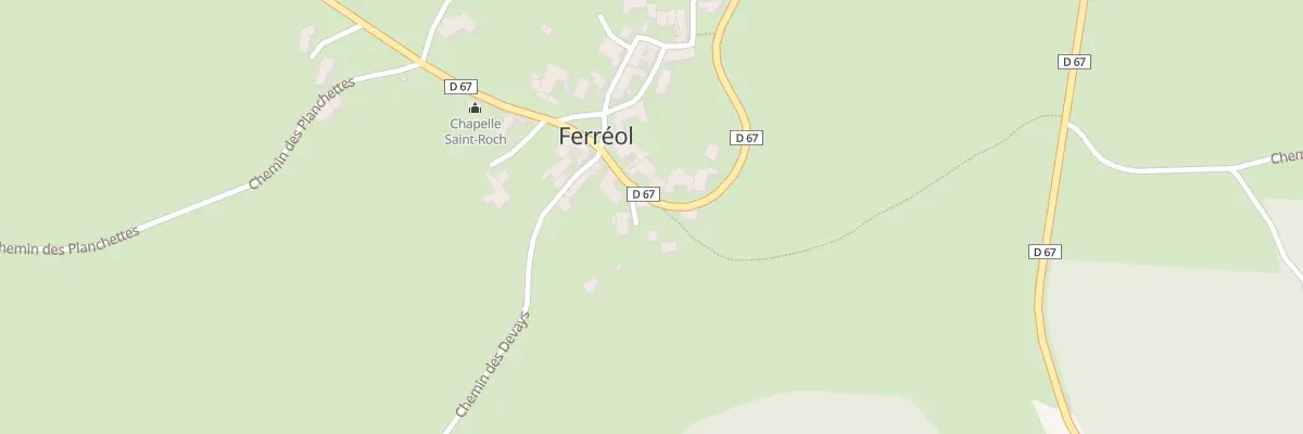 Plan du 5221 Ferreol à La Chaulme