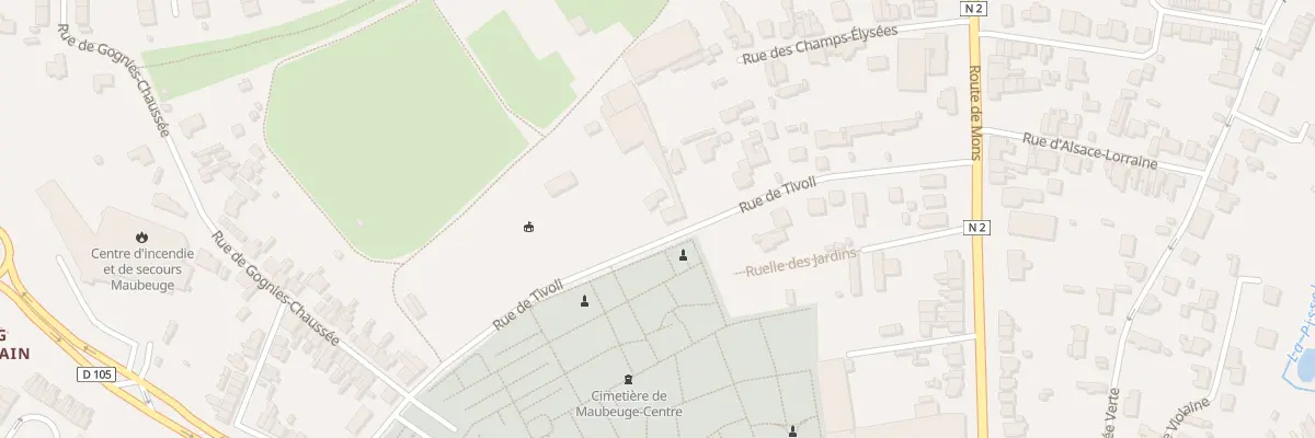 Plan du 40 Rue de Tivoli à Maubeuge