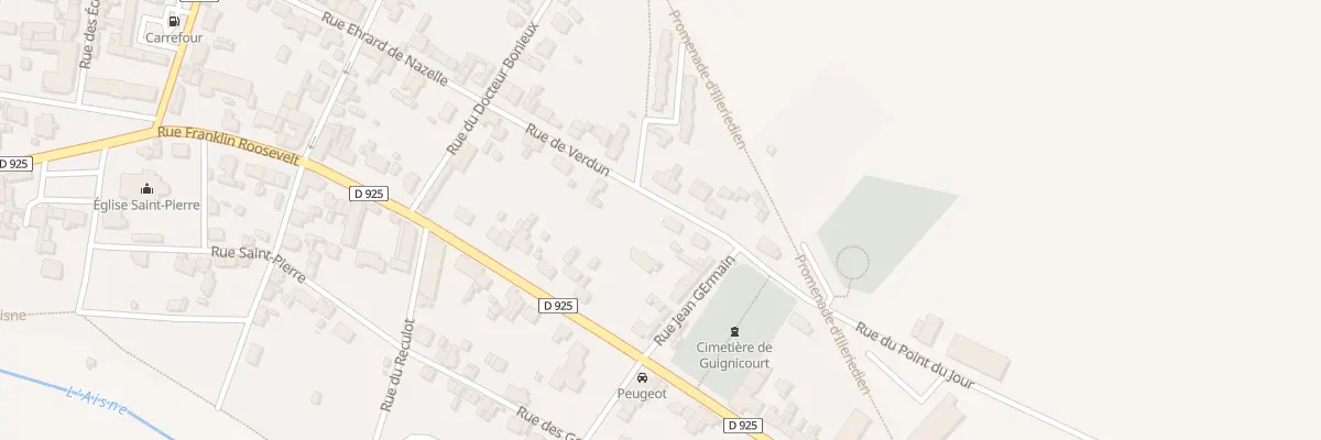 Plan du 12 Rue de Verdun à Villeneuve-sur-Aisne