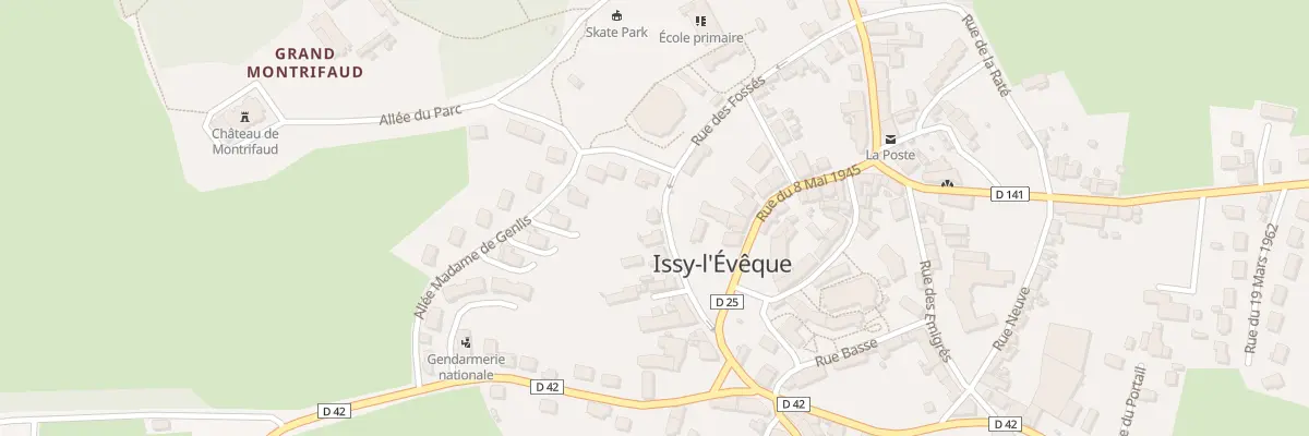 Plan du 10 Rue des Fossés à Issy-l’Évêque