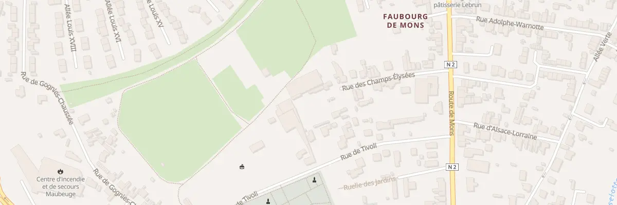 Plan du 28 Rue de Tivoli à Maubeuge