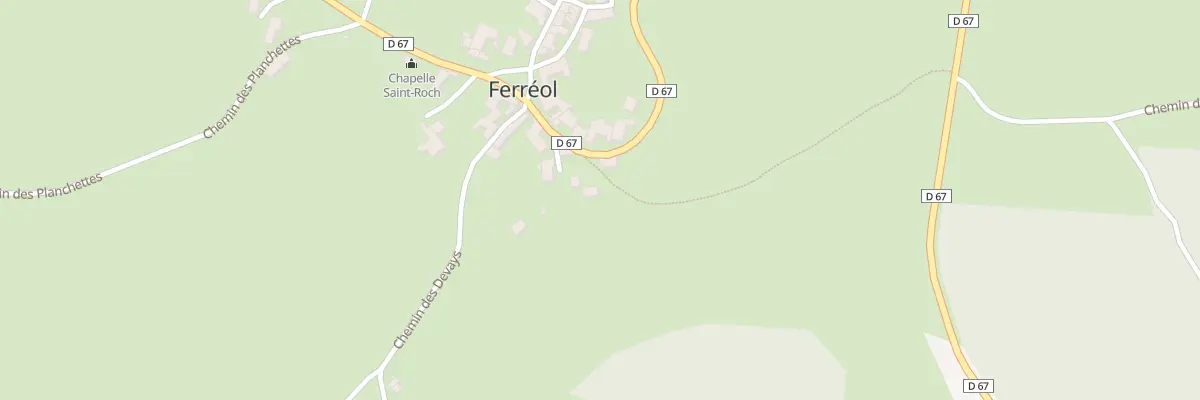 Plan du 5218 Ferreol à La Chaulme