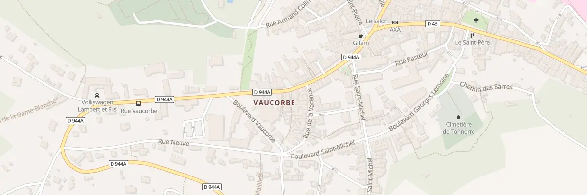 Plan du 13 Rue Vaucorbe à Tonnerre