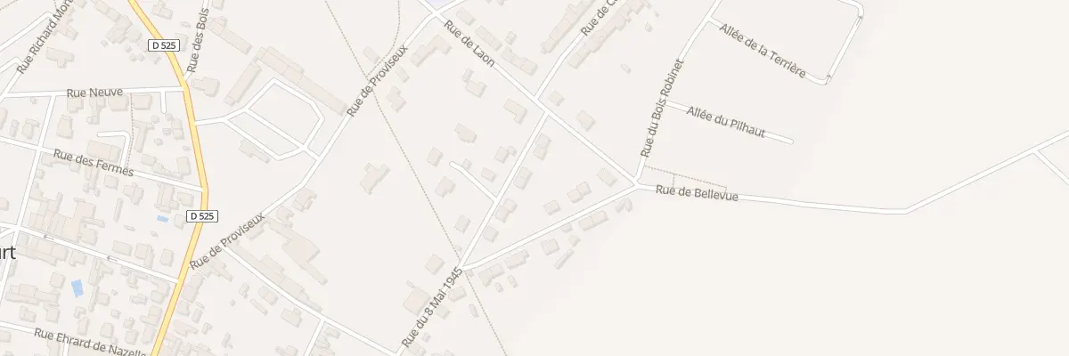 Plan du 16 Rue du 8 Mai 1945 à Villeneuve-sur-Aisne