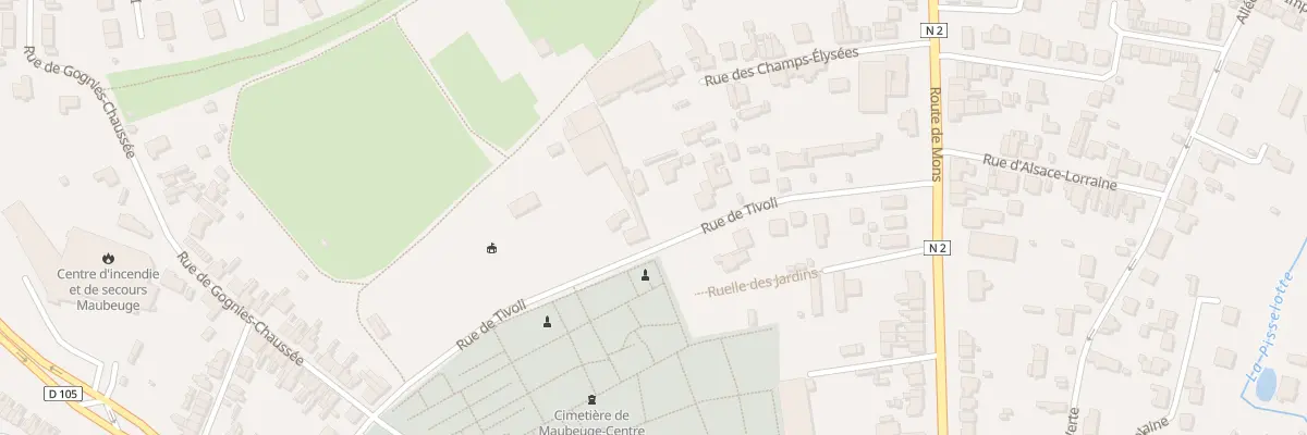 Plan du 38 Rue de Tivoli à Maubeuge