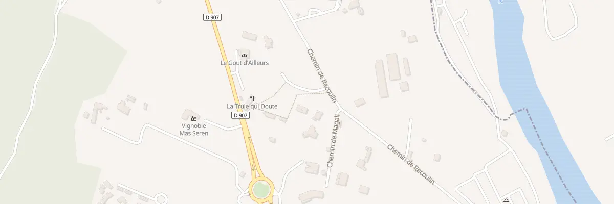Plan du 1110 Che de Recoulin à Anduze