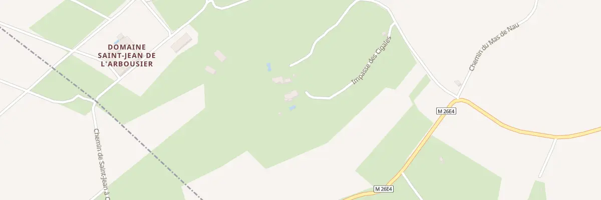 Plan du 5225 Saint Jean de l’Arbousier à Sussargues