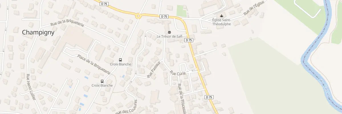 Plan du 3 Rue Pasteur à Champigny