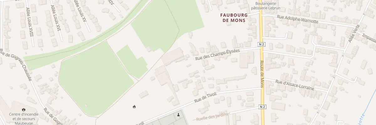 Plan du 26 Rue de Tivoli à Maubeuge