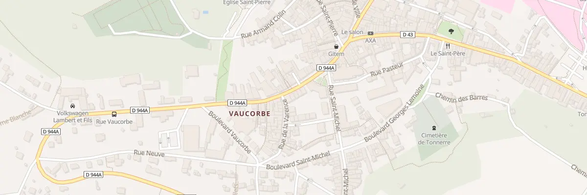 Plan du 3B Rue Vaucorbe à Tonnerre
