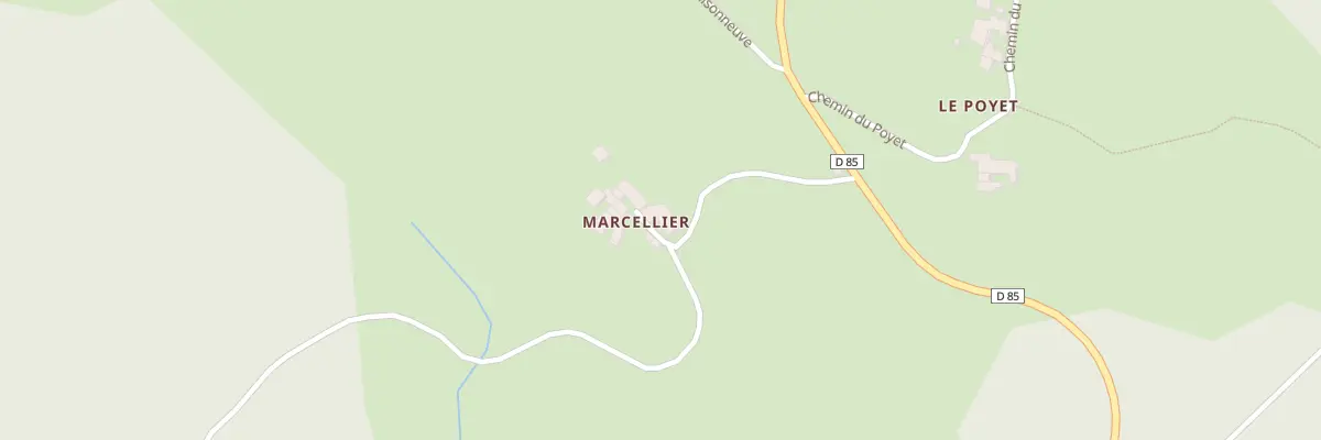 Plan du 168 Che de Marceiller à La Chapelle-en-Lafaye