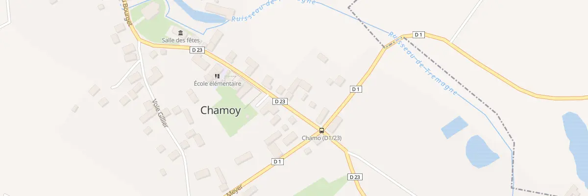 Plan du 2 Rue Aux Francs à Chamoy