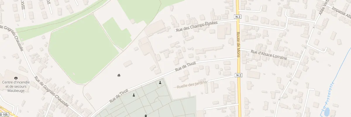 Plan du 18 Rue de Tivoli à Maubeuge