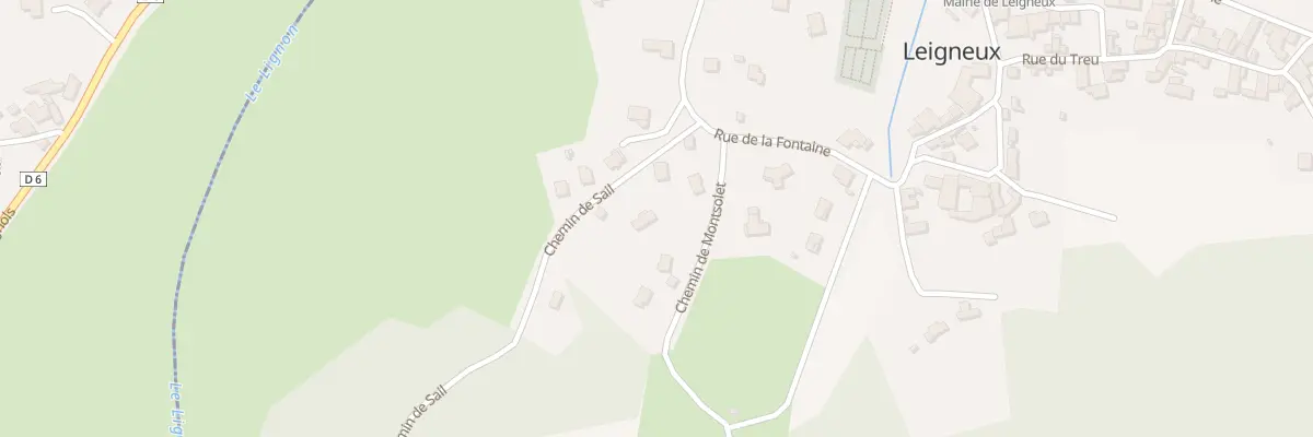 Plan du 3 Che de Sail à Leigneux