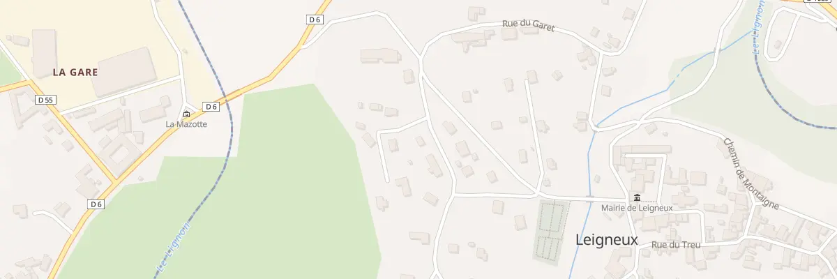 Plan du 6 Rue de la Croix Rouge à Leigneux