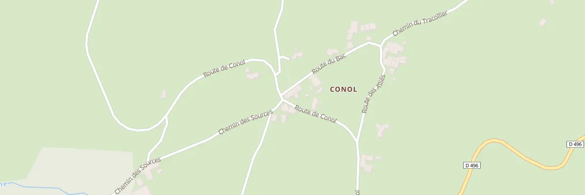 Plan du 496 Rte de Conol à Verrières-en-Forez