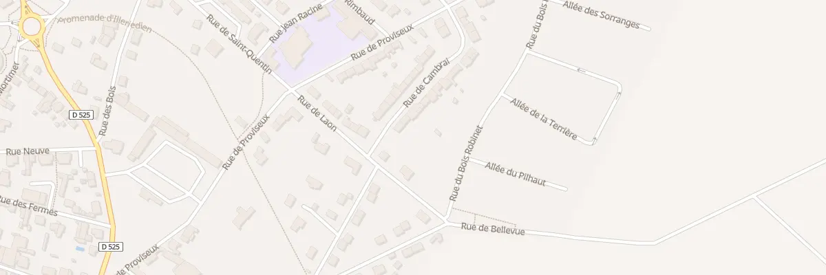 Plan du 2 Rue de Cambrai à Villeneuve-sur-Aisne