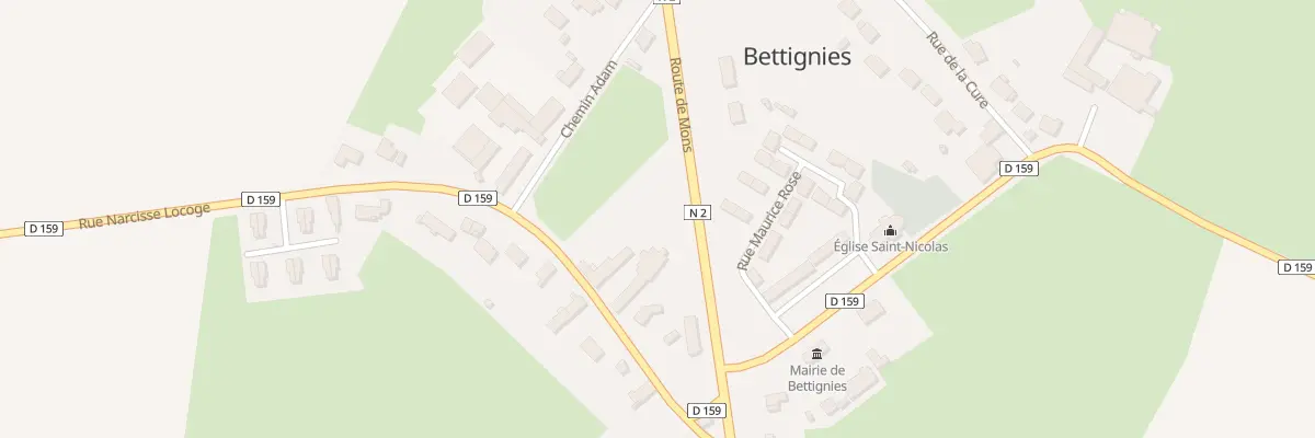 Plan du 14 Rue Narcisse Locoge à Bettignies