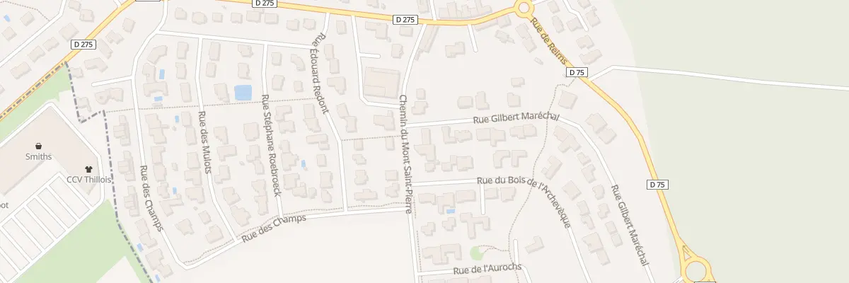 Plan du 11 Rue du Mont Saint Pierre à Champigny