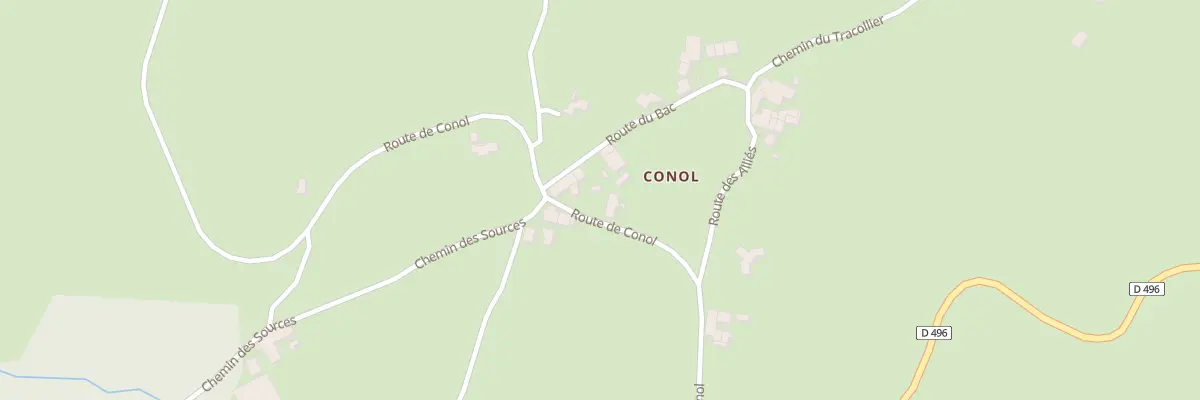 Plan du 460 Rte de Conol à Verrières-en-Forez