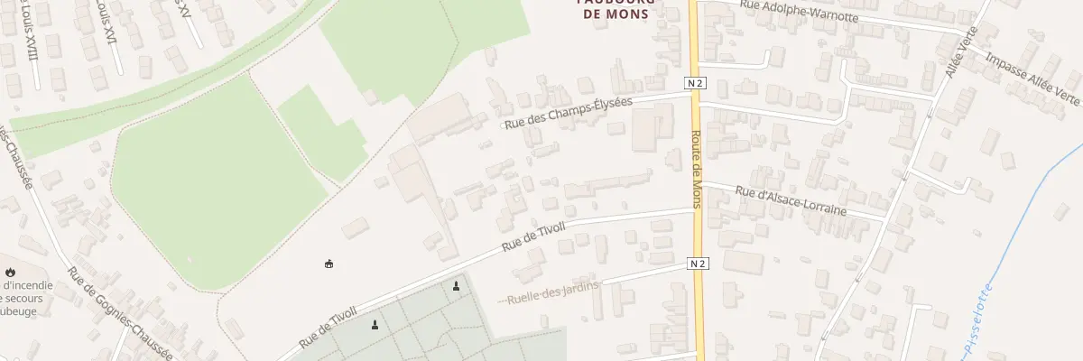 Plan du 10 Rue de Tivoli à Maubeuge