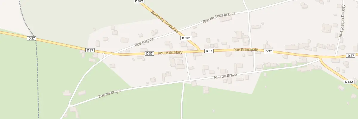 Plan du 1 Rte de Hary à Harcigny