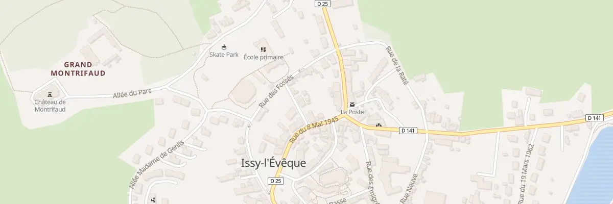 Plan du 2 Av de la Mairie à Issy-l’Évêque