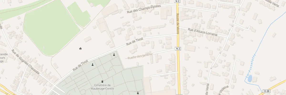 Plan du 9 Rue de Tivoli à Maubeuge