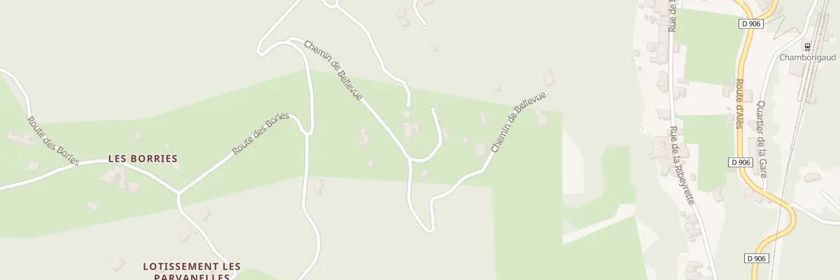 Plan du 5225 Che des Bories à Chamborigaud