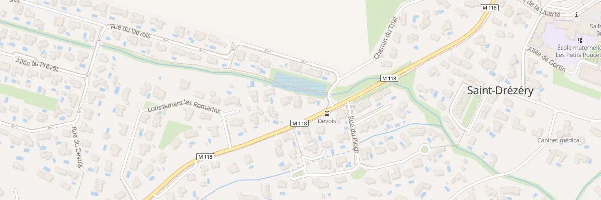 Plan du 600 Av Croix de Mounie à Saint-Drézéry