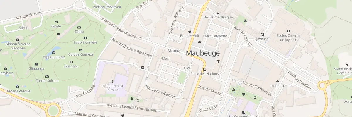 Plan du 22 Pl de la Concorde à Maubeuge