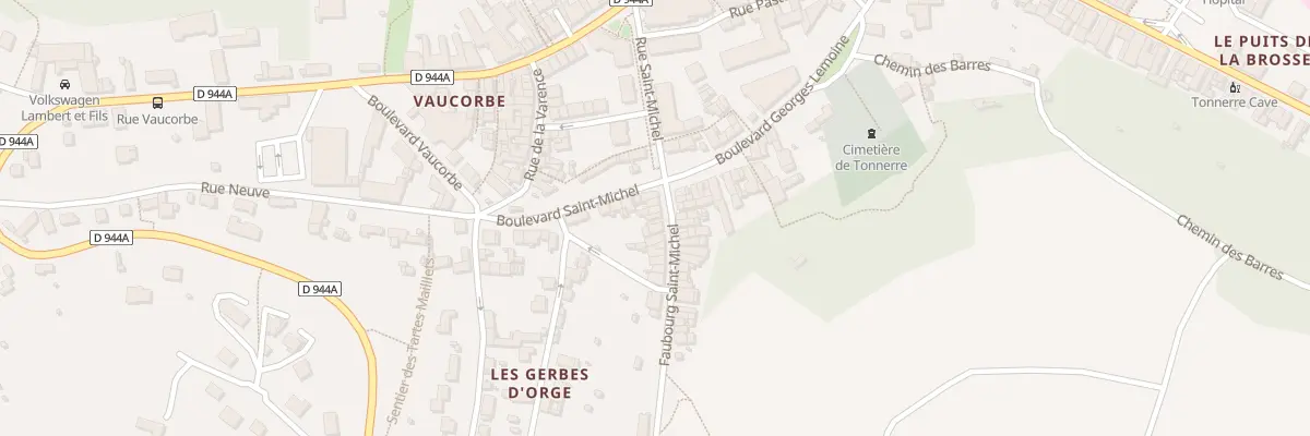 Plan du 4X Fg Saint-Michel à Tonnerre
