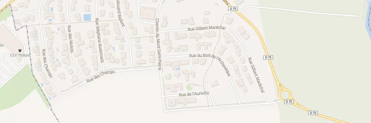 Plan du 6 Rue Du Bois De L Archeveque à Champigny