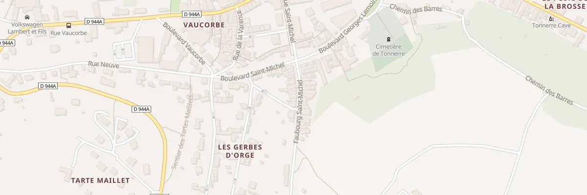 Plan du 18 Fg Saint-Michel à Tonnerre