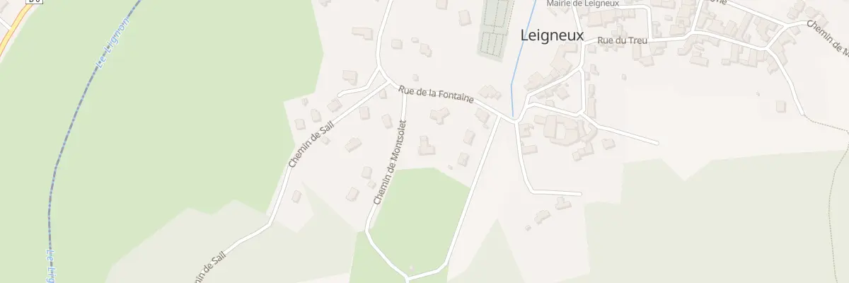 Plan du 1 Che des Junchuns à Leigneux