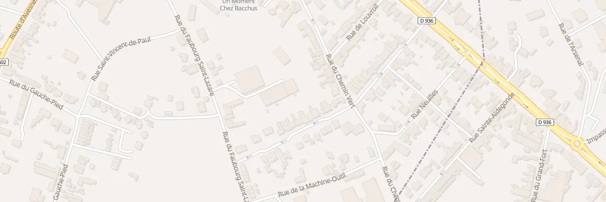 Plan du 34 Rue de Rousies à Maubeuge