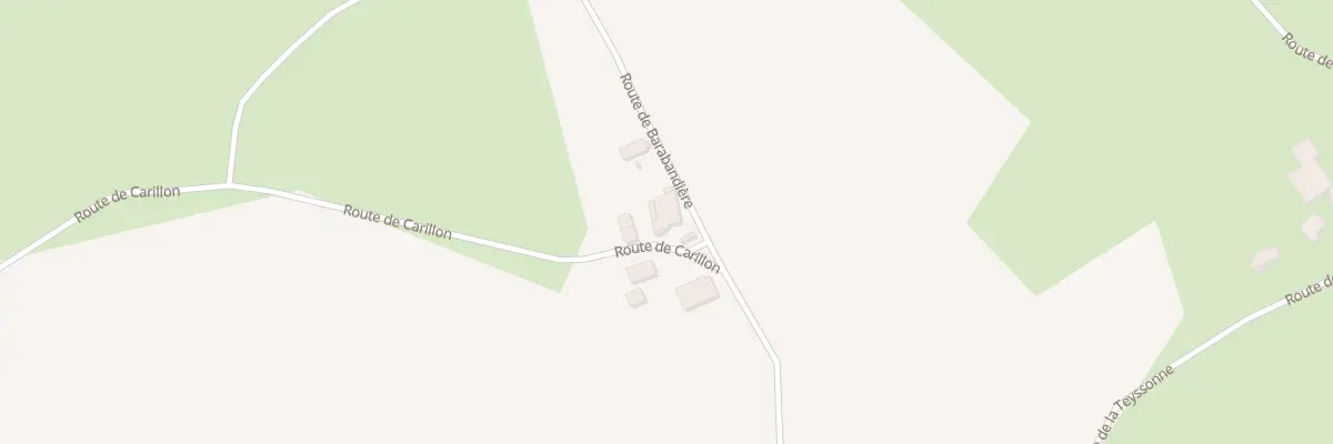 Plan du 387 Rte de Barabandière à Saint-Germain-Lespinasse