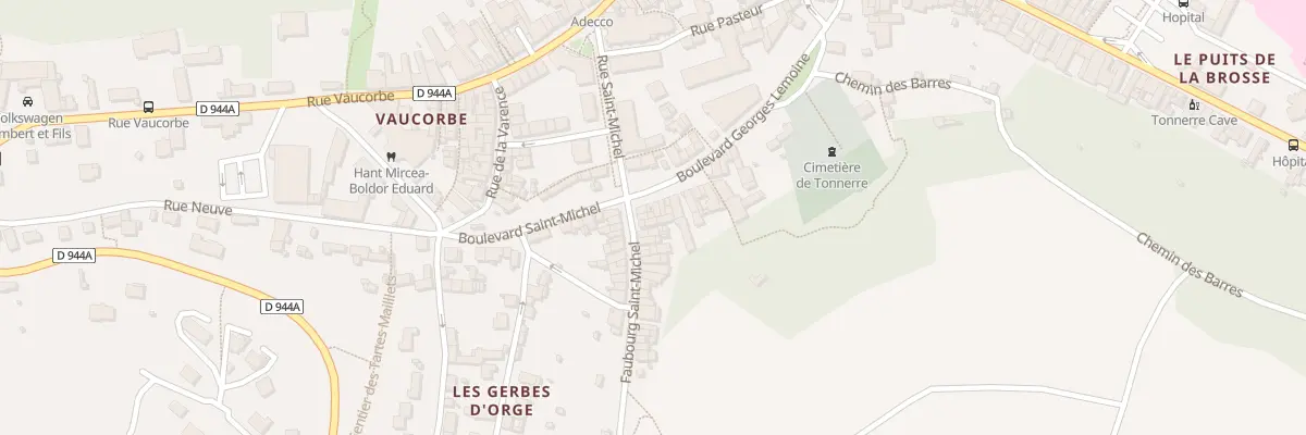 Plan du 21T Bd Georges Lemoine à Tonnerre