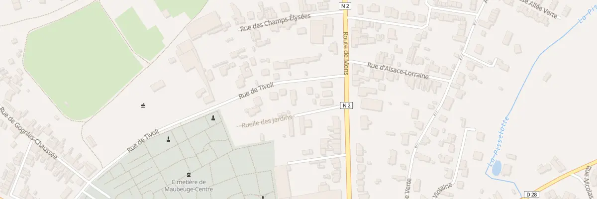 Plan du 5 Rue de Tivoli à Maubeuge