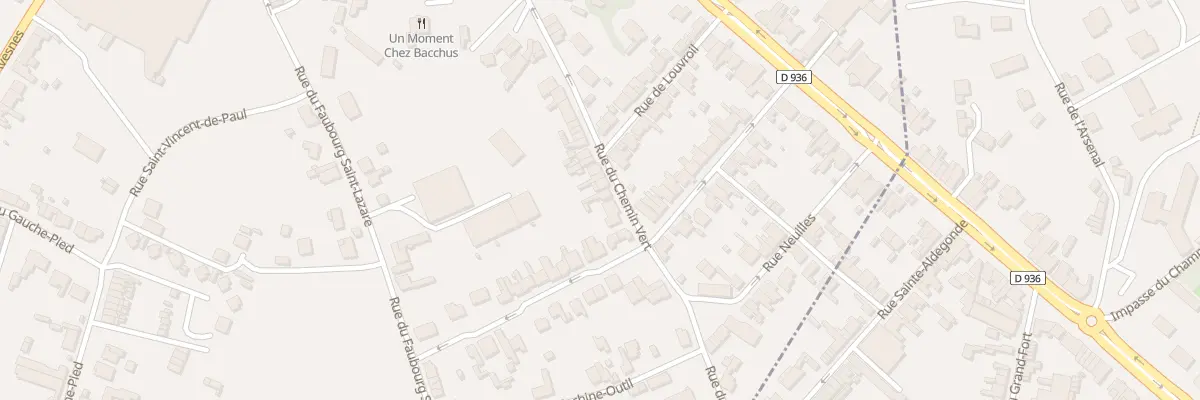 Plan du 34 Rue du Chemin Vert à Maubeuge
