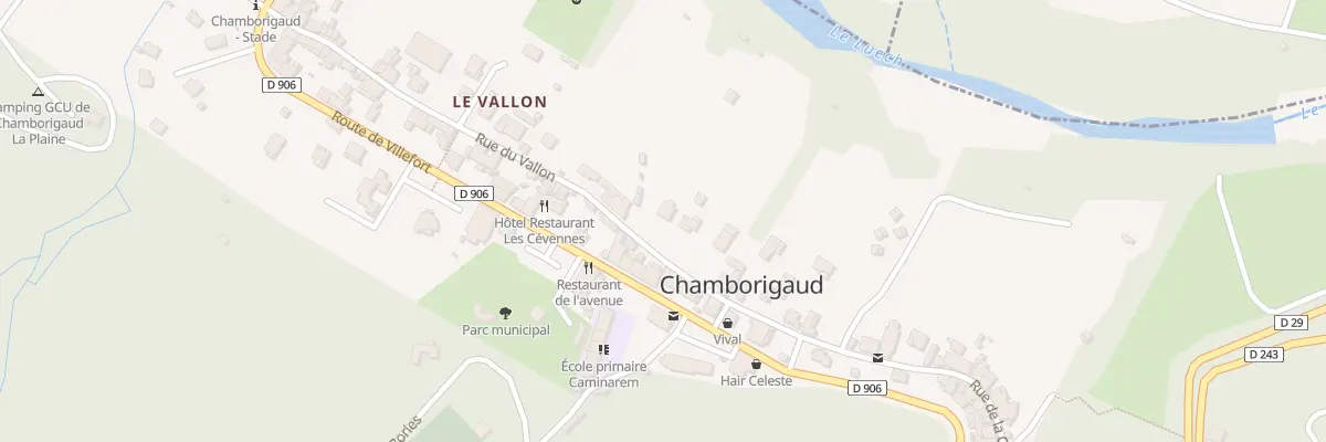 Plan du 24 Rue du Vallon à Chamborigaud