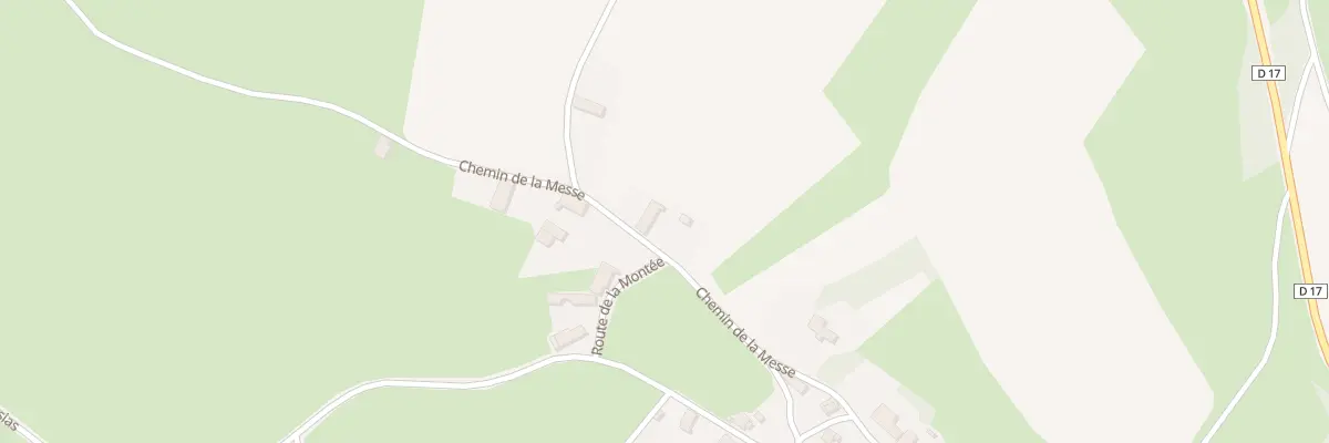 Plan du 8 Che de la Messe à Ouroux-en-Morvan